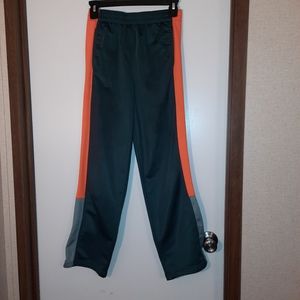 Boys Starter Jogger, Size XL 14/16 Color is Gray with Orange stripe.